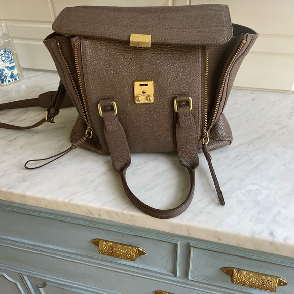 3.1 Phillip Lim Pashli Medium Leather Satchel in Feather grey - Picture 10 of 12